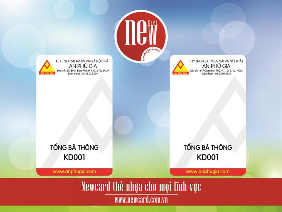 In thẻ nhân viên Cty An Phú Gia