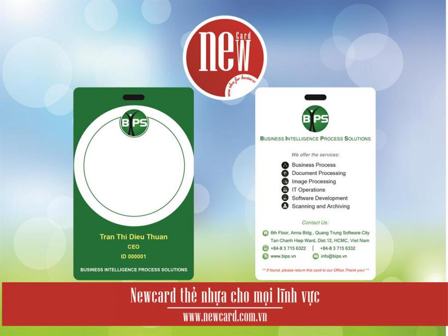 In thẻ nhân viên BPS