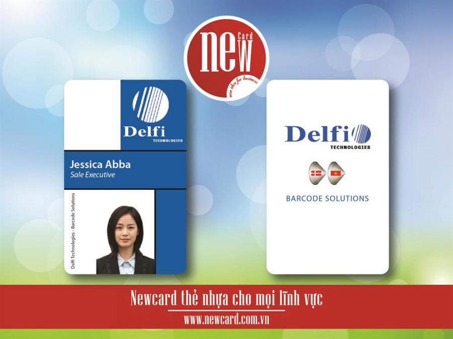 Mẫu thẻ nhân viên Cty Delfi