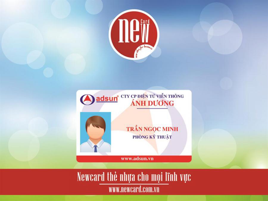 Mẫu thẻ nhân viên công ty Adsun